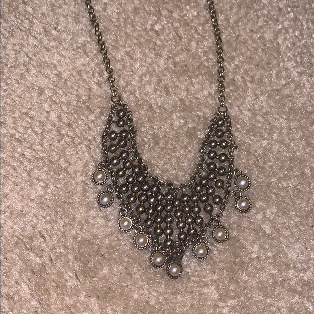 Pearl long necklace